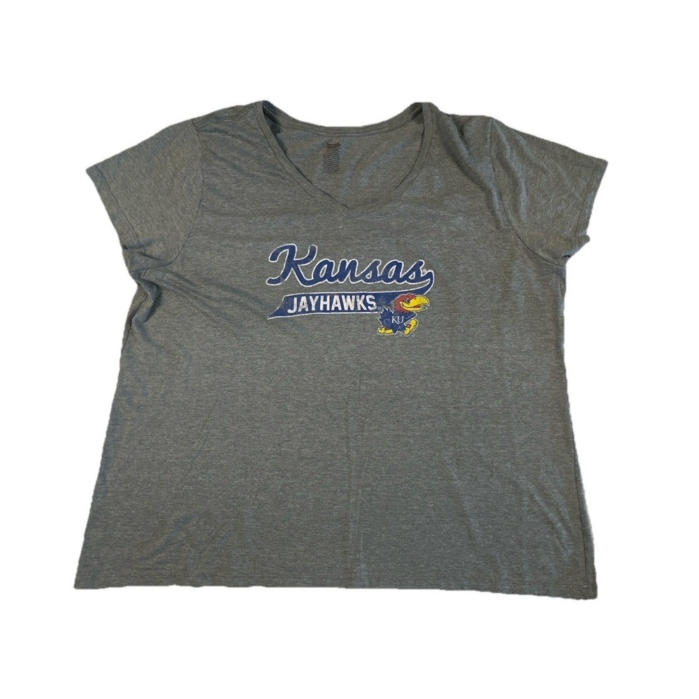 KU‎ Jayhawks Women's T-Shirt Size 2XL National Collegian University Of Kansas